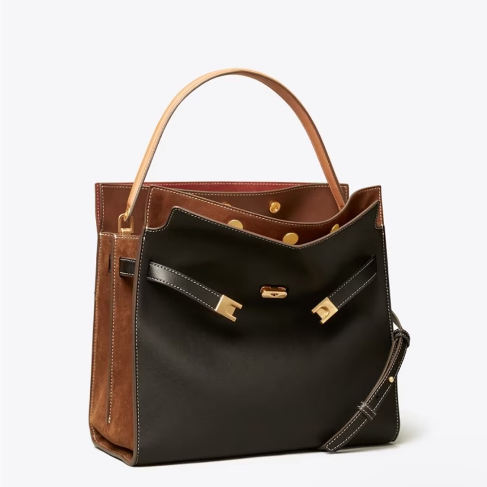 Tory Burch Lee Radziwill Leather Double Bag NWT